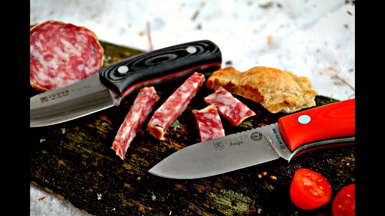 Coltelli Bushcraft Joker BS9 by J. Sabater - Avispa e Erizo Neck Knives - PeschoAnvi