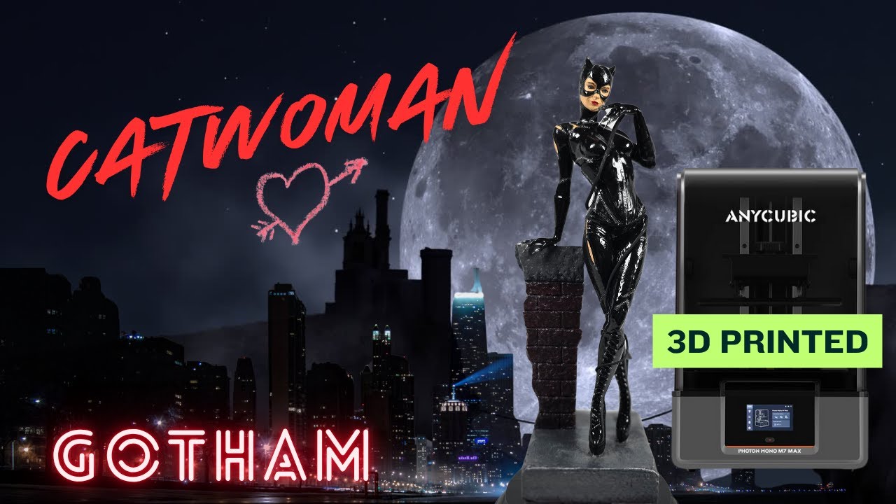 The Feline Thief – A 3D Printed Tribute To Catwoman