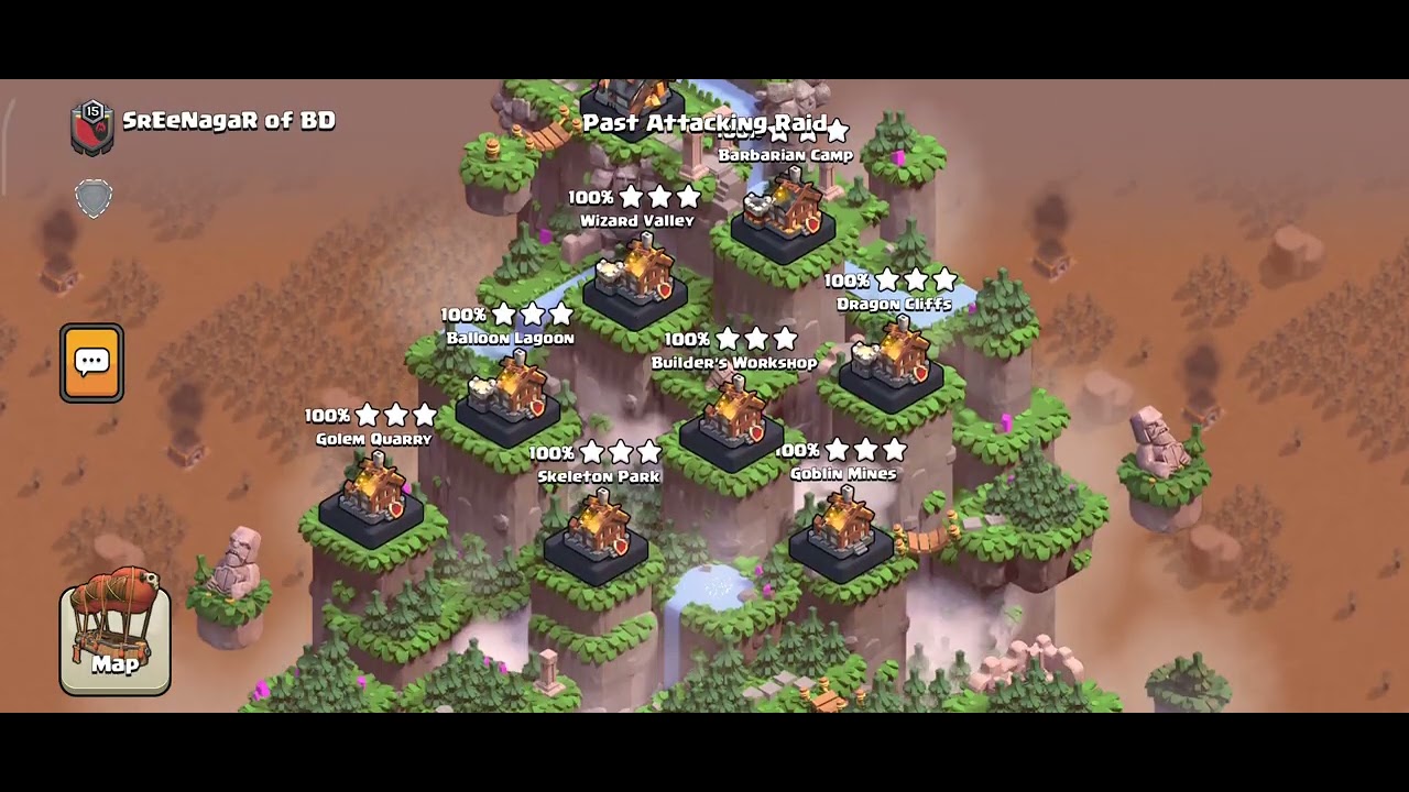 Raid Map Attacks Strategy (Golem Quarry)