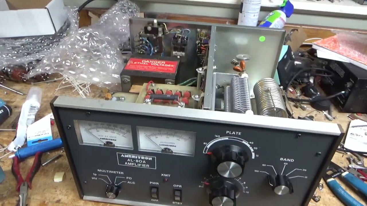 Ameritron Al-80A Repair , Modifications, Plate Tune Capacitor , Series Glitch Resistor, Etc Etc