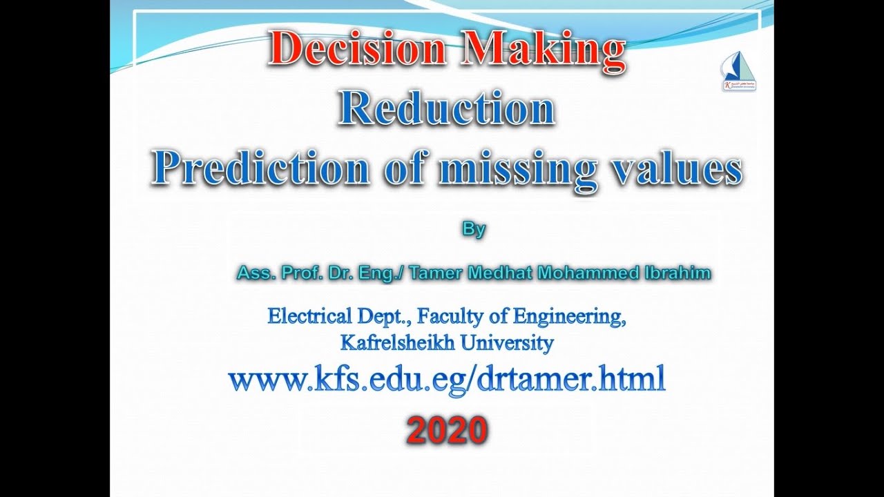 prediction of missing values
