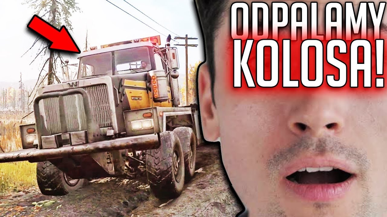 008  Snowrunner Gameplay pl  Odpalamy KOLOSA i w drogę!