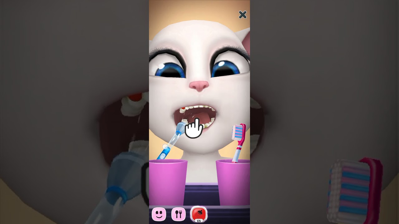 PART 1 || my cat is born today || Specially for kids game || she take a bathroom,take a break fast