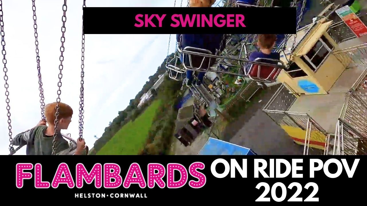 Flambards Skyswinger On Ride POV HD - Wave Swinger Ride