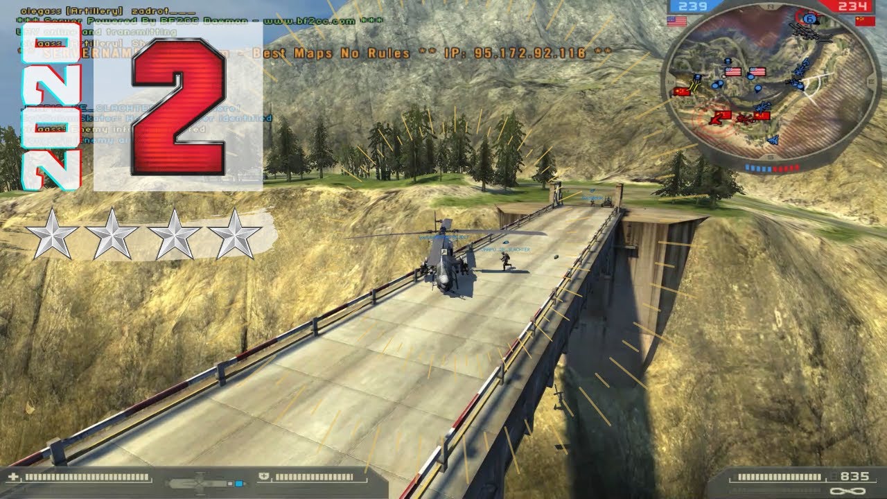 battlefield 2 helicopter 2020: flying with a 4 star general (Gold Star)