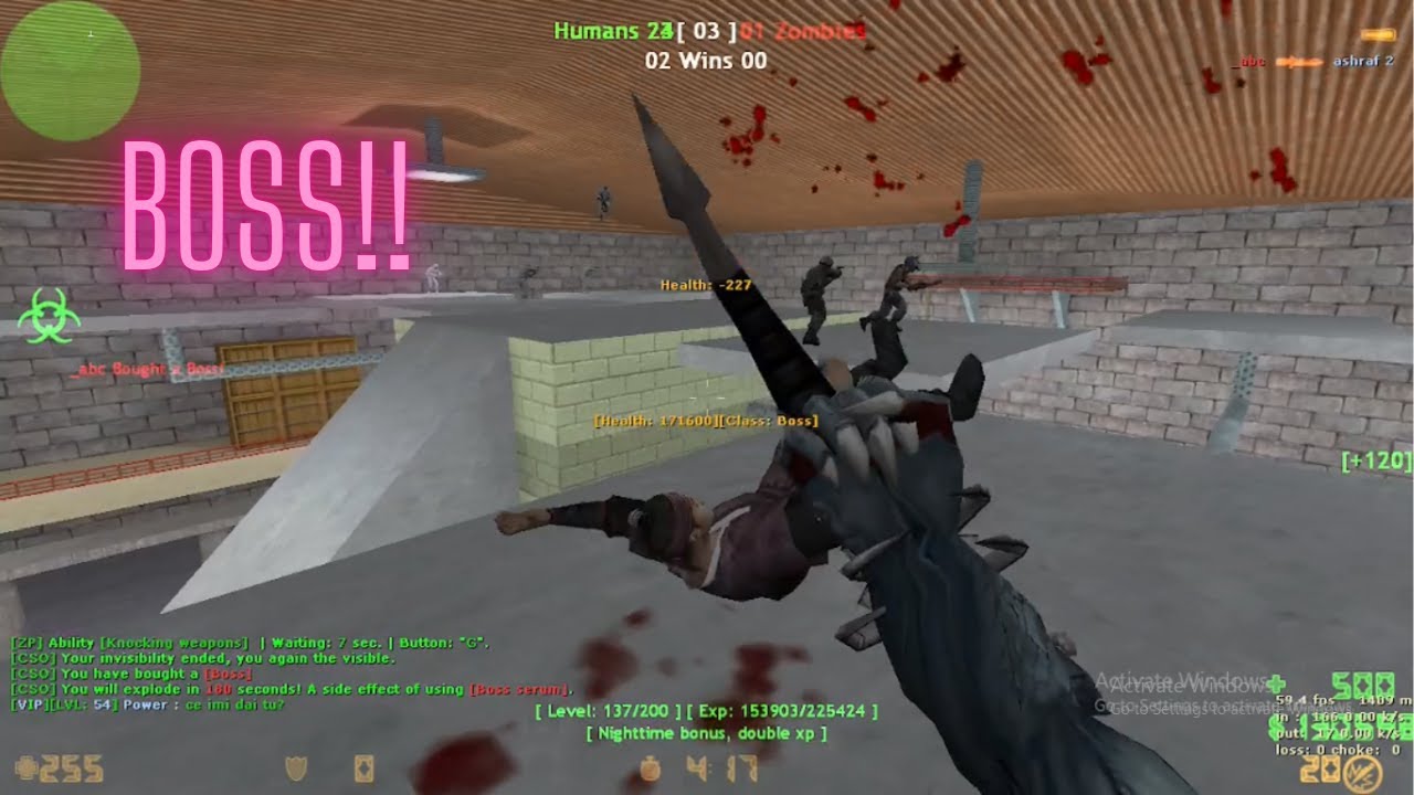 Being Boss![ZOMBIES]+[CSO MOD] [#1] CSOMOD.COM [since 2012] Counter Strike 1.6 Zombies Mod