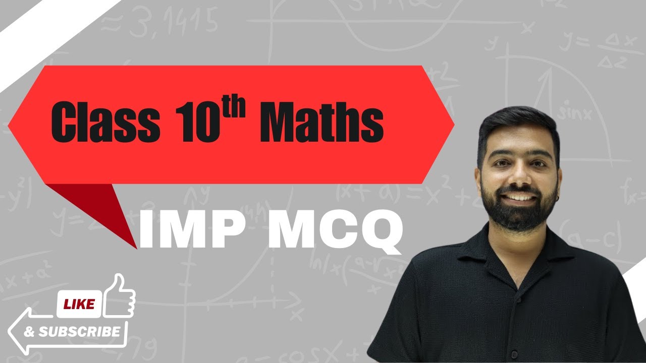 📘 Std 10 Maths 🔥 Ch 11–14 Most IMP MCQ 💯 | CBSE + GSEB Board 2026