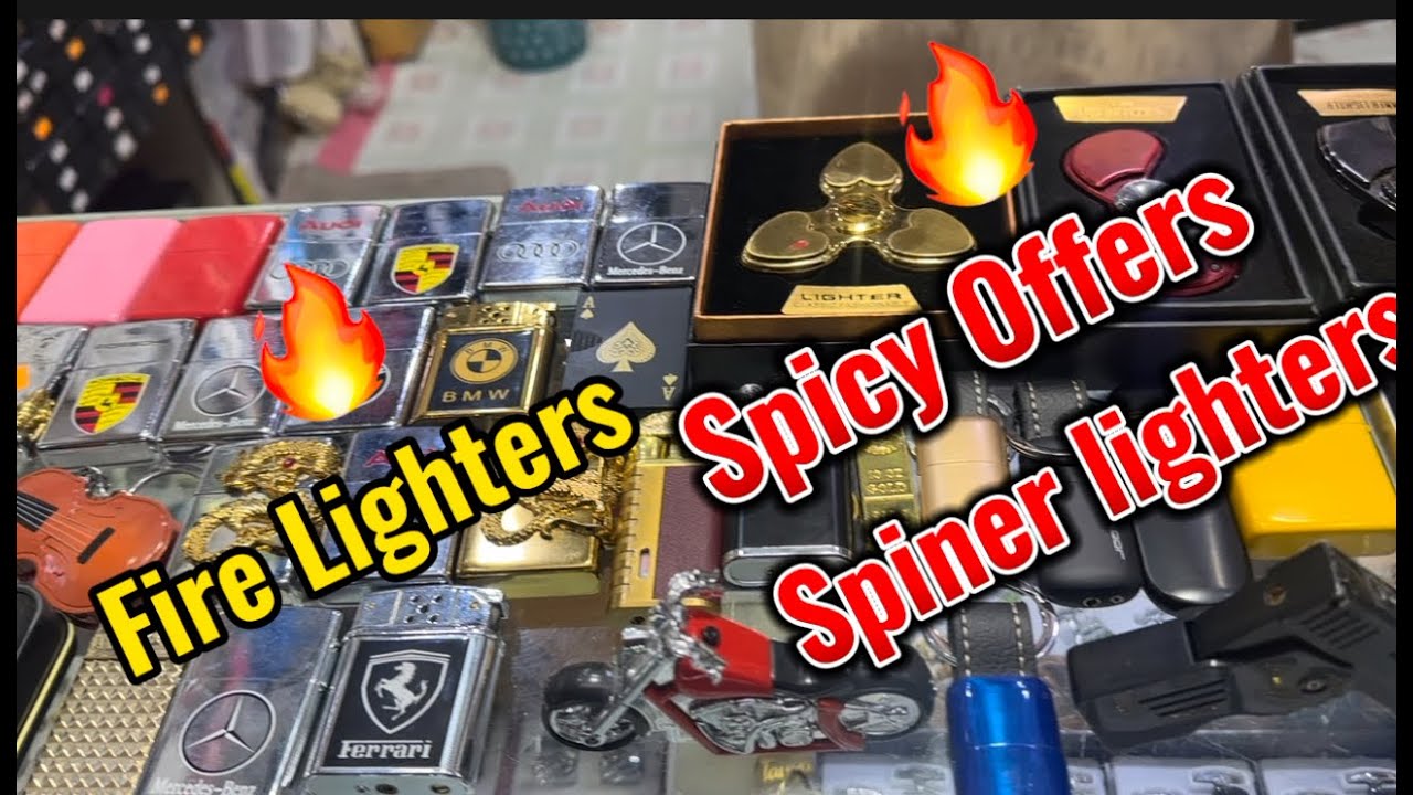 lighters collection | clock lighter | spinner lighter | Gun lighter collection | bike lighter
