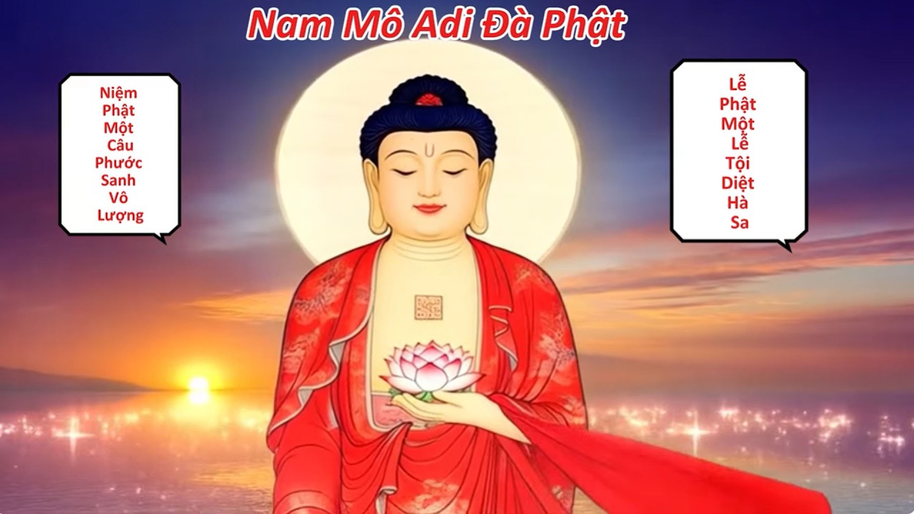 Nam Mô Adi Đà Phật 108 Câu | Nghe Mỗi Ngày Tâm Tự Nhiên An, Ngủ Ngon, Tiêu Nghiệp Chướng