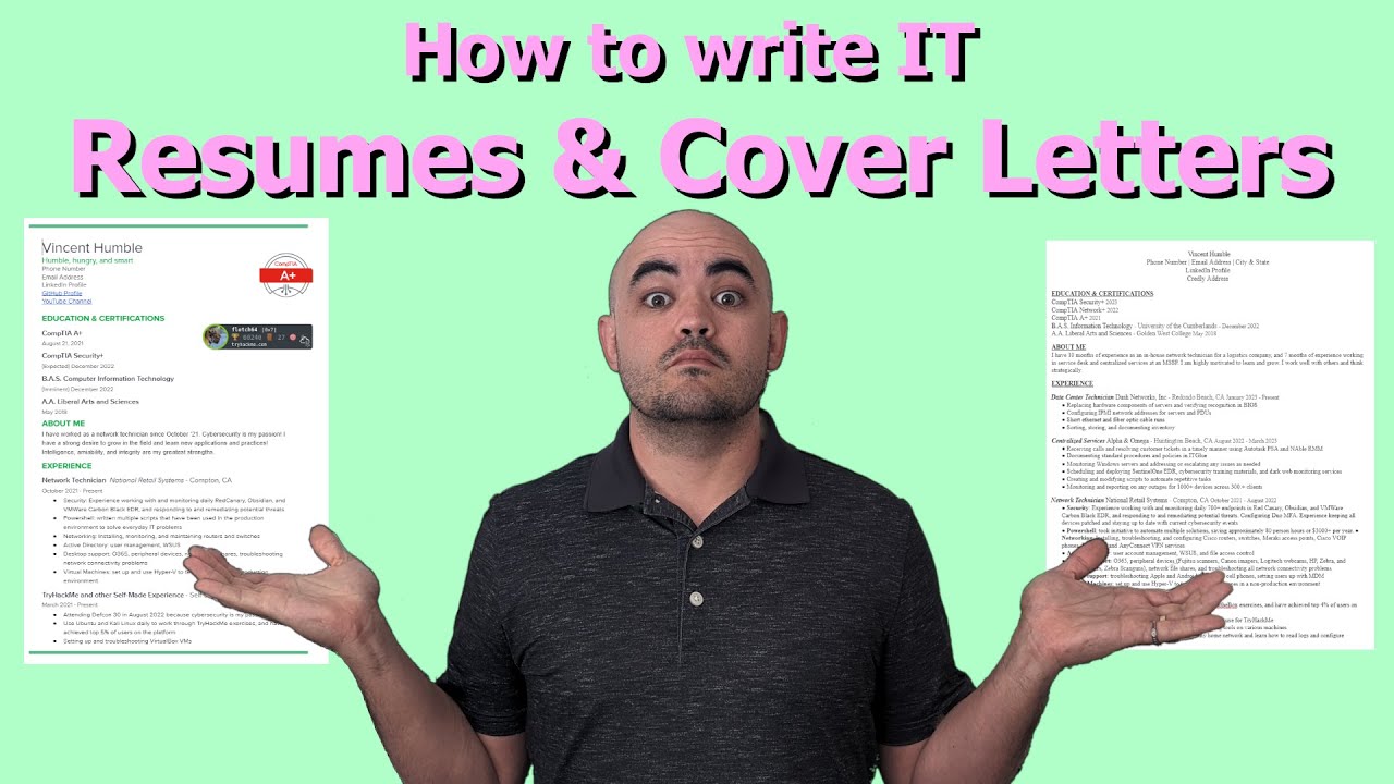 IT Support/Helpdesk Resume and Cover Letter Hacks