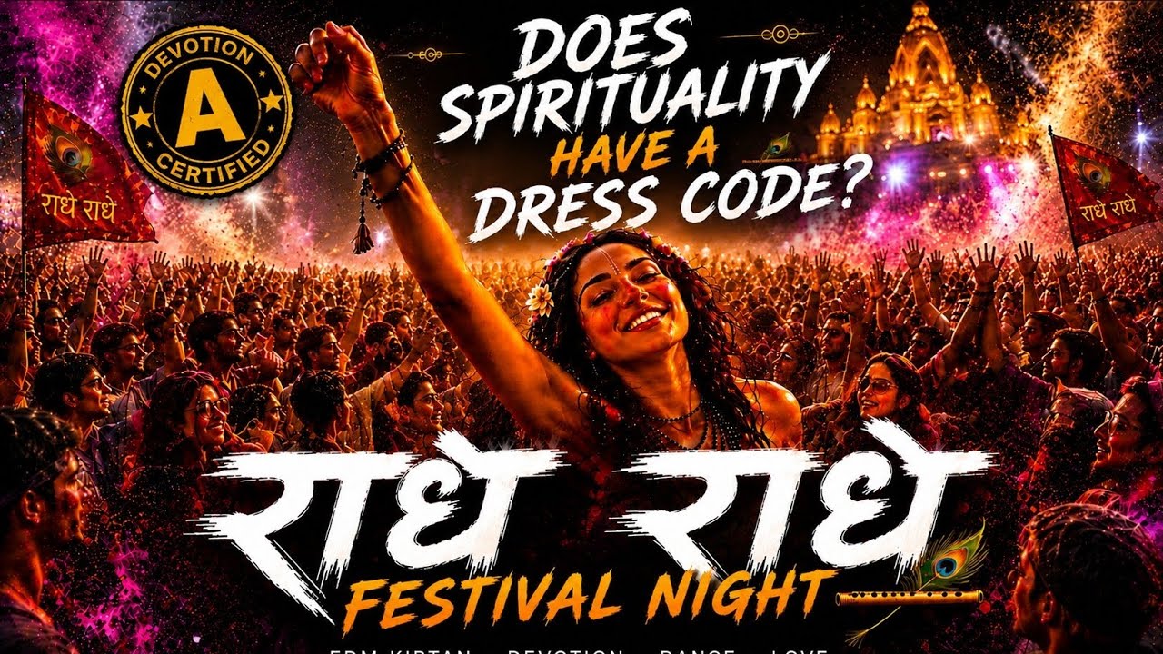 RADHE RADHE Festival Night 🔥 | Does Spirituality Have a Dress Code? | Krishna EDM Kirtan