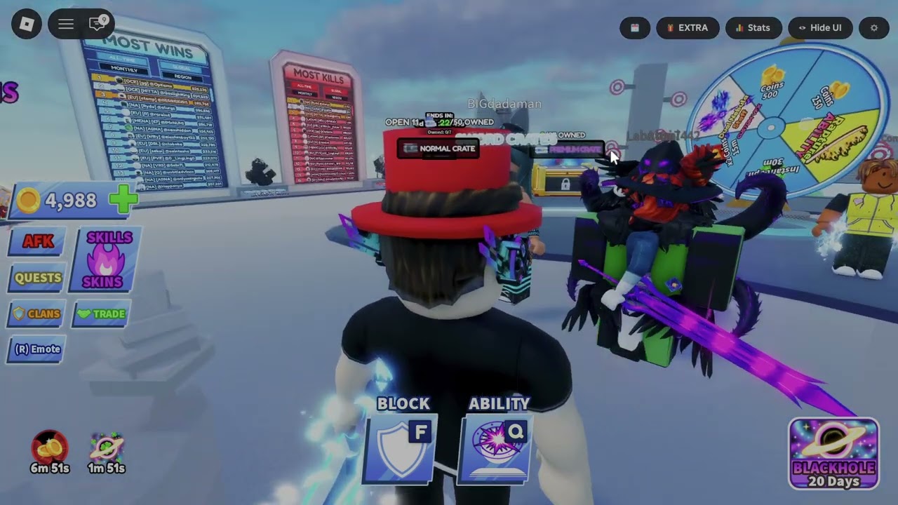 PLAYING BLADE BALL BUT IM A DIMWIT