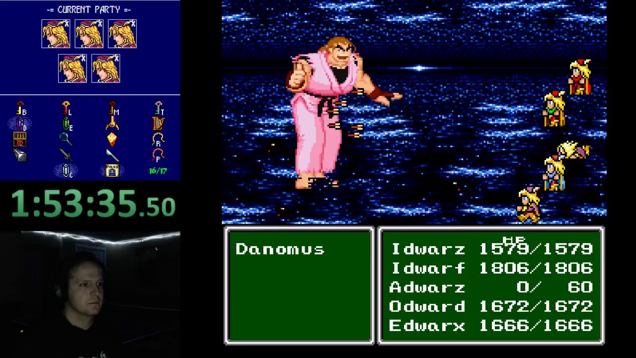 FF4: Free Enterprise Edward% First Zeromus Fights