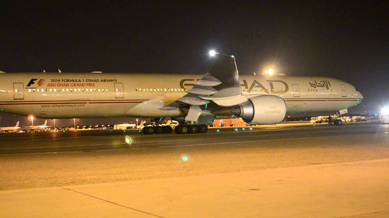 Etihad 777-300 GE90 Start Up