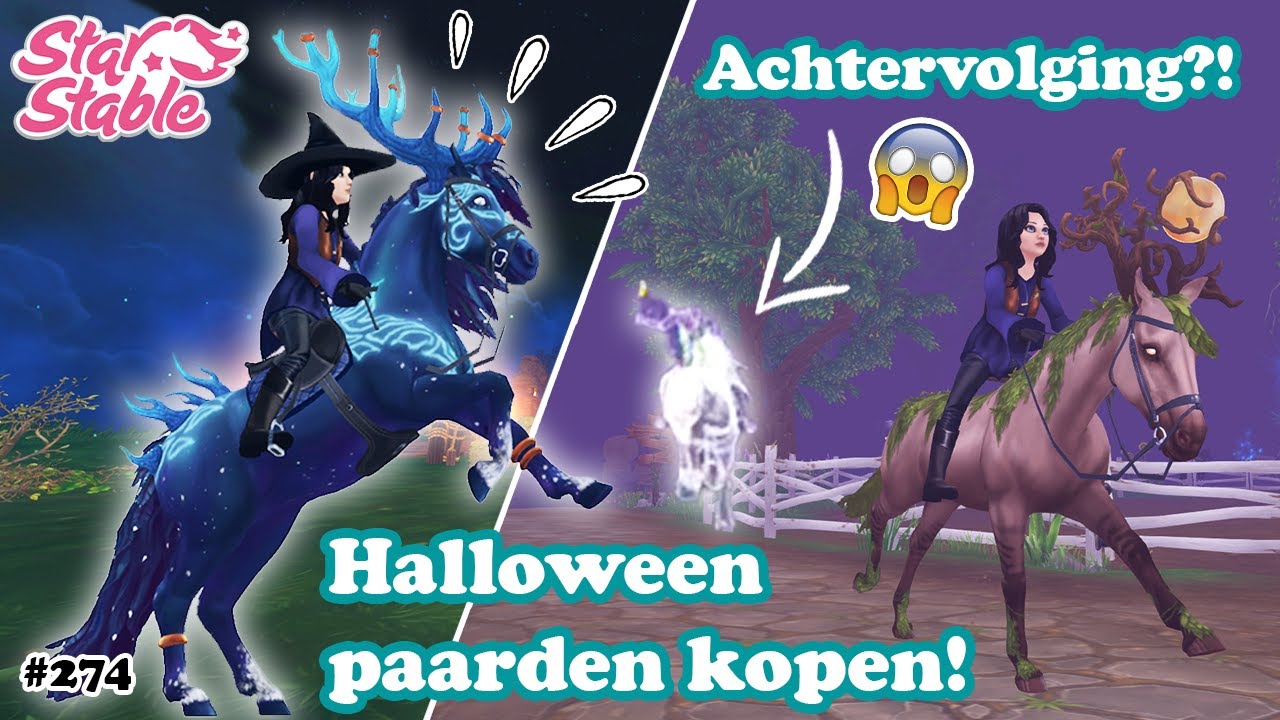 ALLE NIEUWE HALLOWEEN PAARDEN KOPEN + We worden ACHTERVOLGD?! 😱 | Star Stable Online | Zoo Lianne