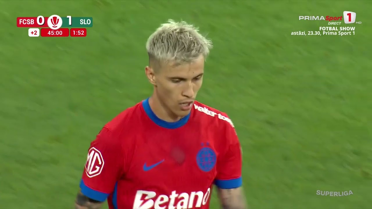 REZUMAT: FCSB - Unirea Slobozia 0-1. FCSB s-a jucat cu ocaziile, dar e în criză în campionat