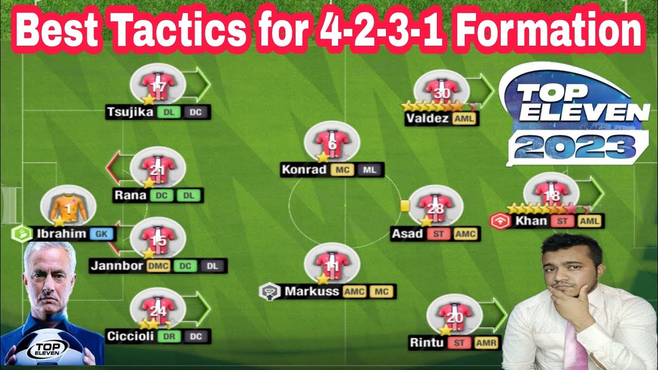 No.1 Tactics for 4-2-3-1 formation in Top Eleven 2023 ! One of the most balanced formation & Tactics
