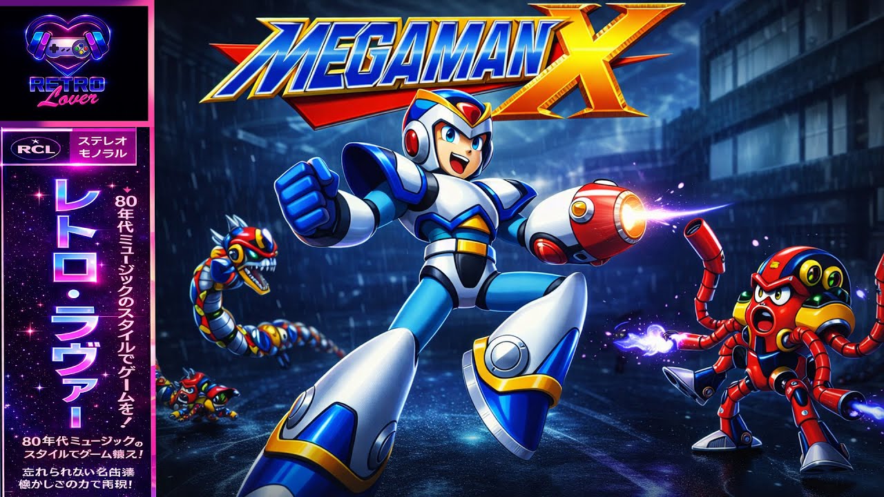Mega Man X - Synthwave Retro Music Tribute