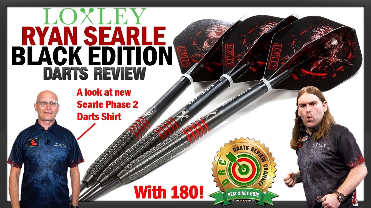Loxley RYAN SEARLE BLACK EDITION Darts Review With Nicely Grouped 180
