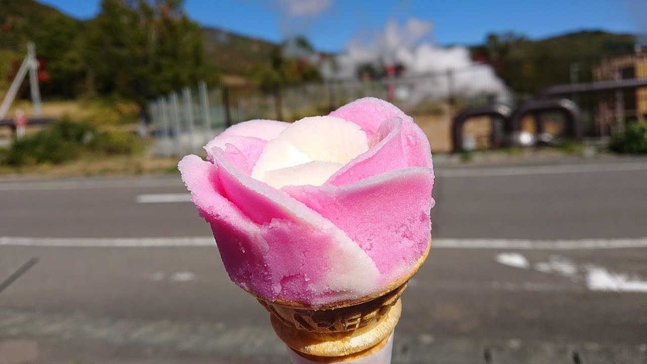 ババヘラアイス at アスピーテライン&nbsp;| 岩手･盛岡観光動画