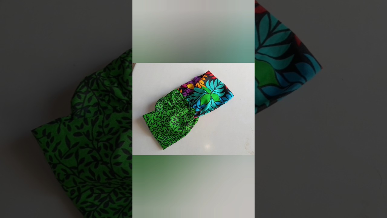 Easy Ankara Knotted headband #diy #ankara #fashion #sewing #sewingtutorial #sewinghacks #headband #m