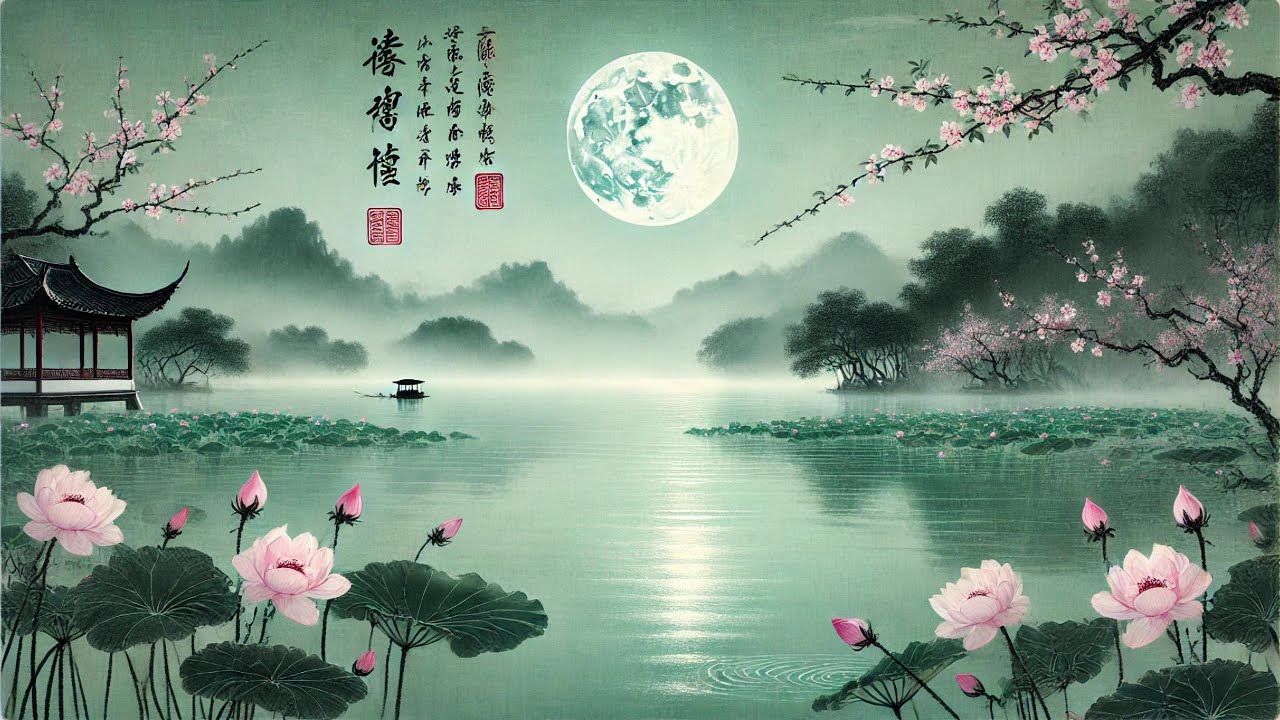 🌿 月夜 MOON NIGHT | 靜心療癒 ⭐竹笛·古箏·二胡·古琴·揚琴 | Chinese Zen Music - Flute, Guzheng, Erhu, Guqin & Yangqin