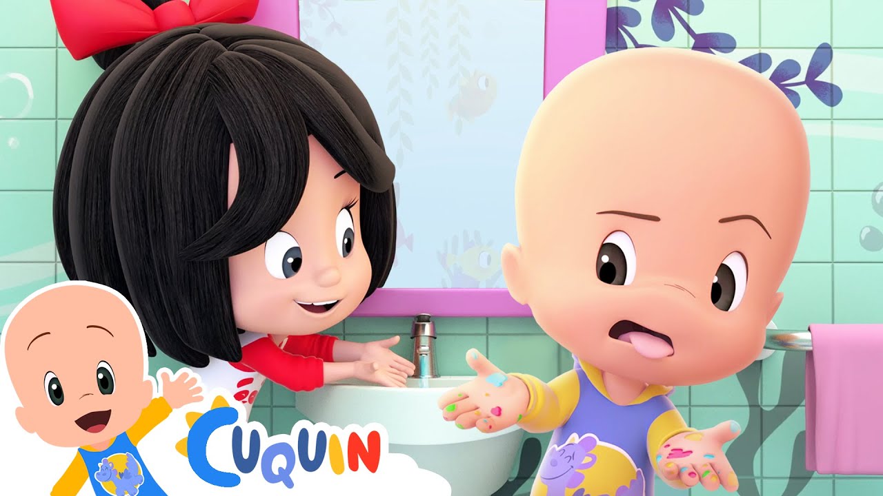 &iexcl;Agua va! 🧼🤲 L&aacute;vate las manos con Cleo y Cuqu&iacute;n - Canciones infantiles para beb&eacute;s