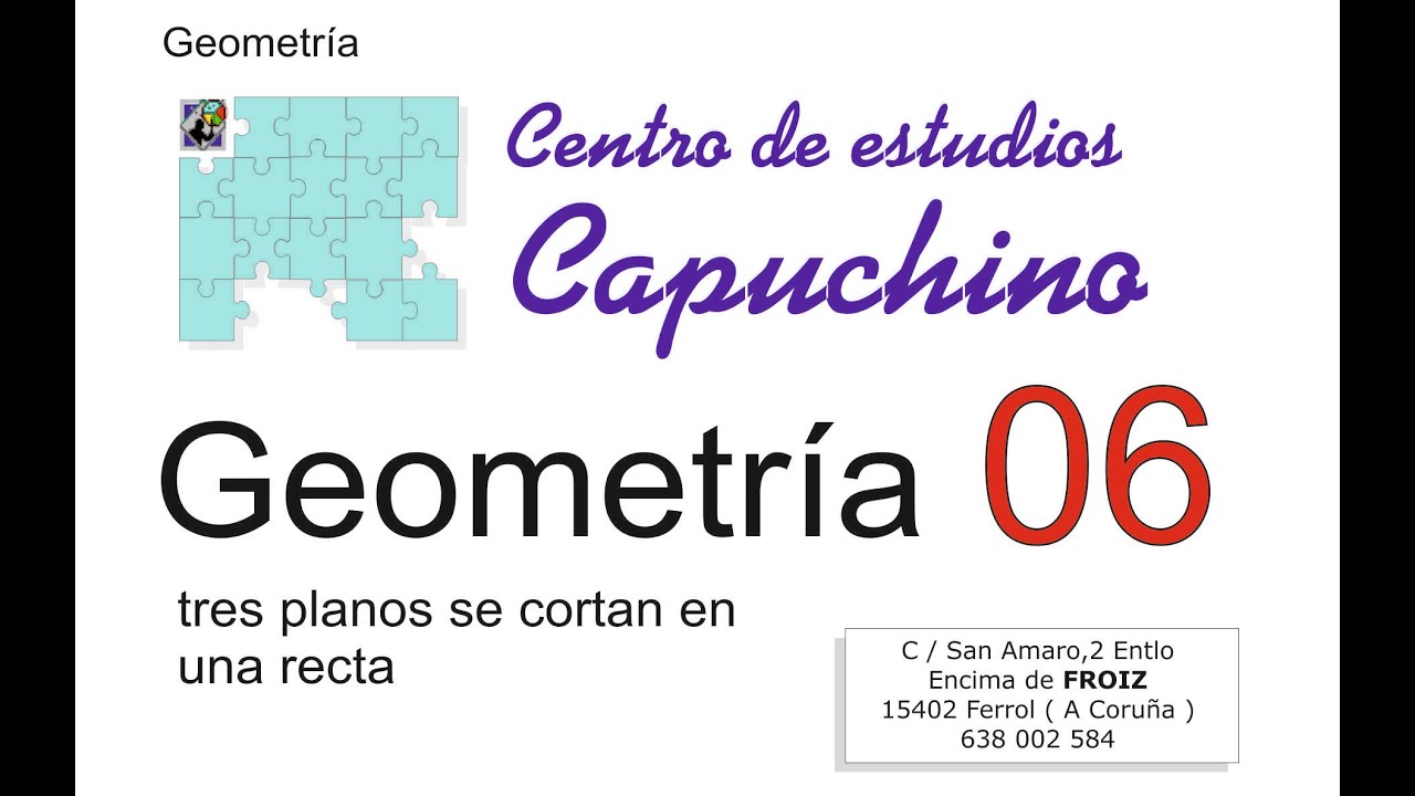 Matem&aacute;ticas geometr&iacute;a tres planos se cortan en una recta