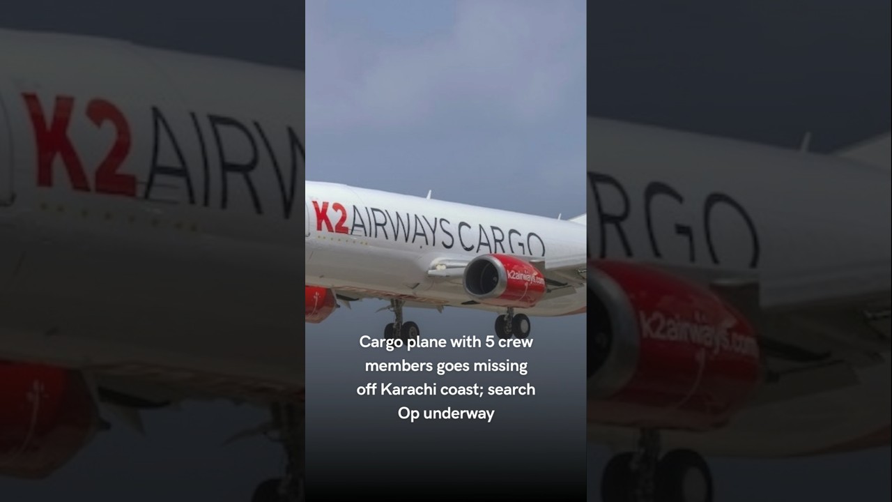 Cargo plane with 5 crew members goes missing off Karachi coast; search Op underway