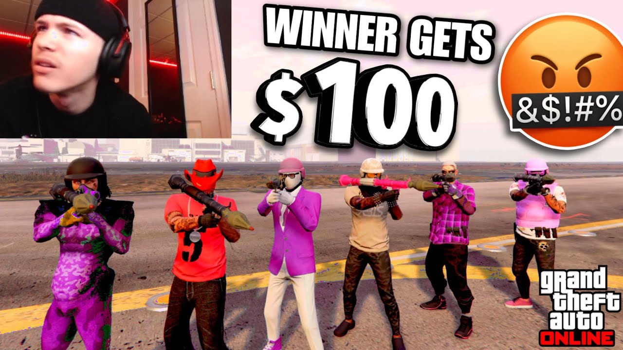 I Made 8 Toxic Tryhards FIGHT for $100 in a FREE FOR ALL in GTA Online...🤣 (WARNING: LOUD)