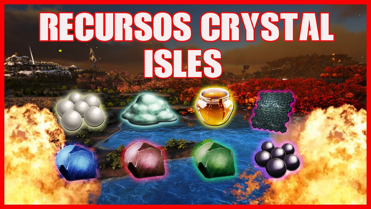 ARK GUÍA de RECURSOS CRYSTAL ISLES