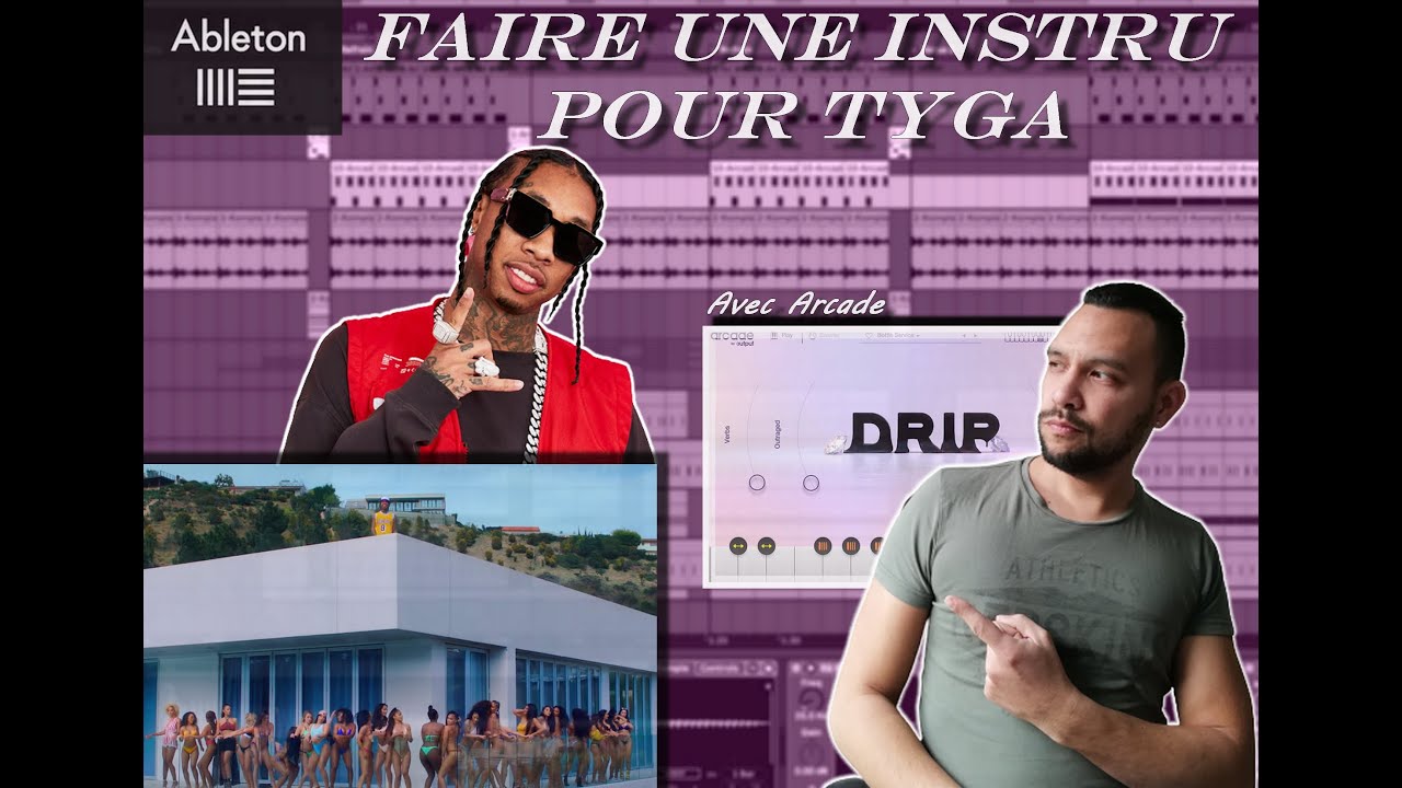 COMMENT FAIRE UNE INSTRU POUR TYGA (qui tabasse!) I Composer un beat sur Ableton Live 10 avec ARCADE