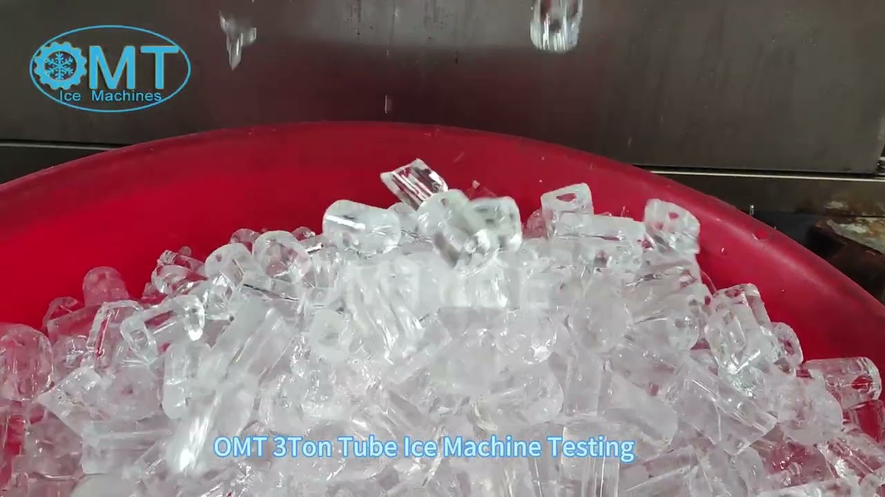 OMT 3Ton Tube Ice Machine Testing