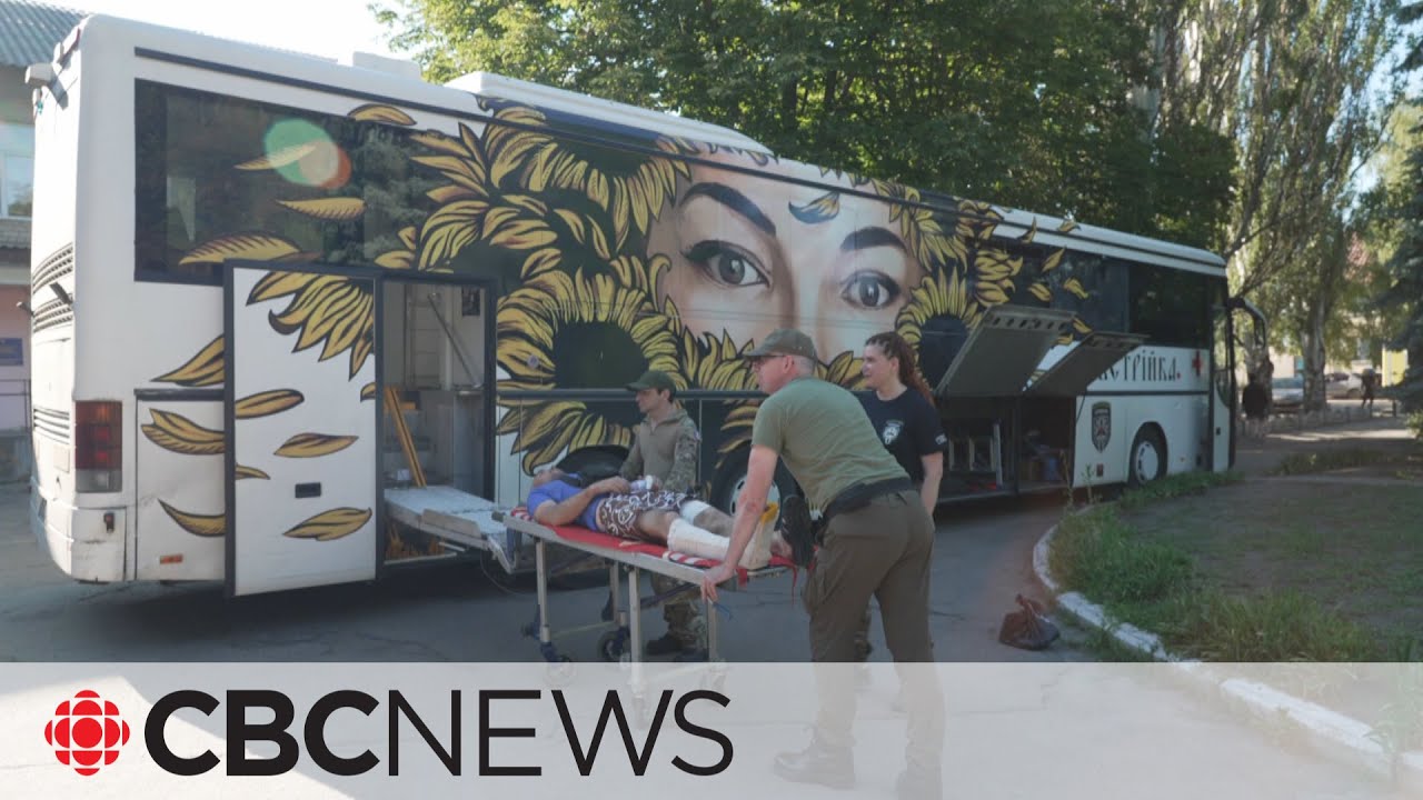 Inside a Ukrainian medical evacuation bus carrying injured from the front line