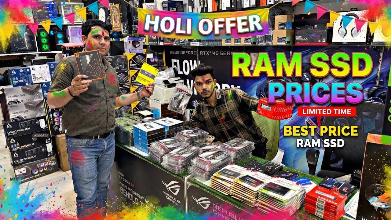 RAM & SSD Price Drop in Nehru Place Market — Cheapest Deals Now Holi OFFERS 😱