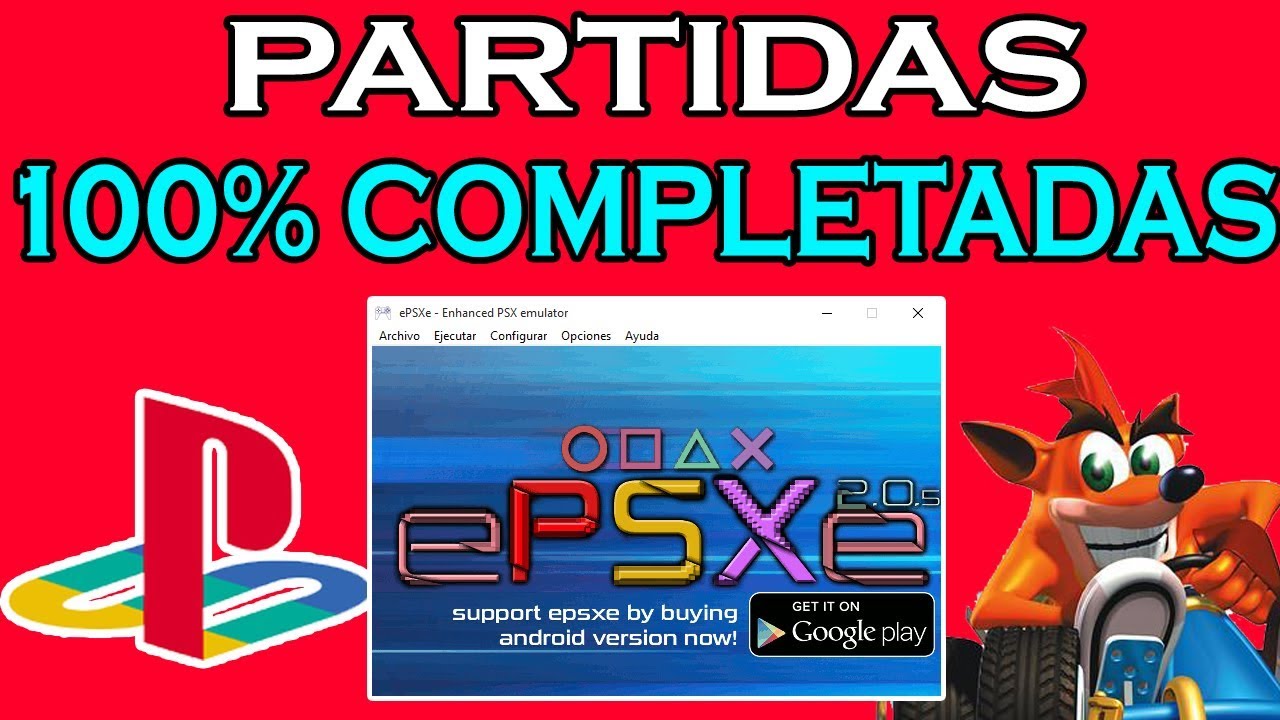 EPSXE: Partidas Completadas al 100% Playstation 1
