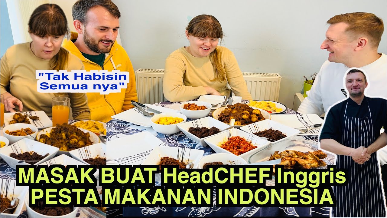 REUNIAN Bareng Teman Bule Berlimpah Makanan Nusantara, Sampai Nyerah 🤣