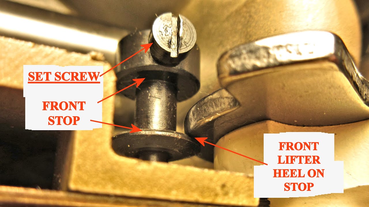 Setting the Cam Selector Shaft Stops on Singer Models 401A and 500A Sewing Machines