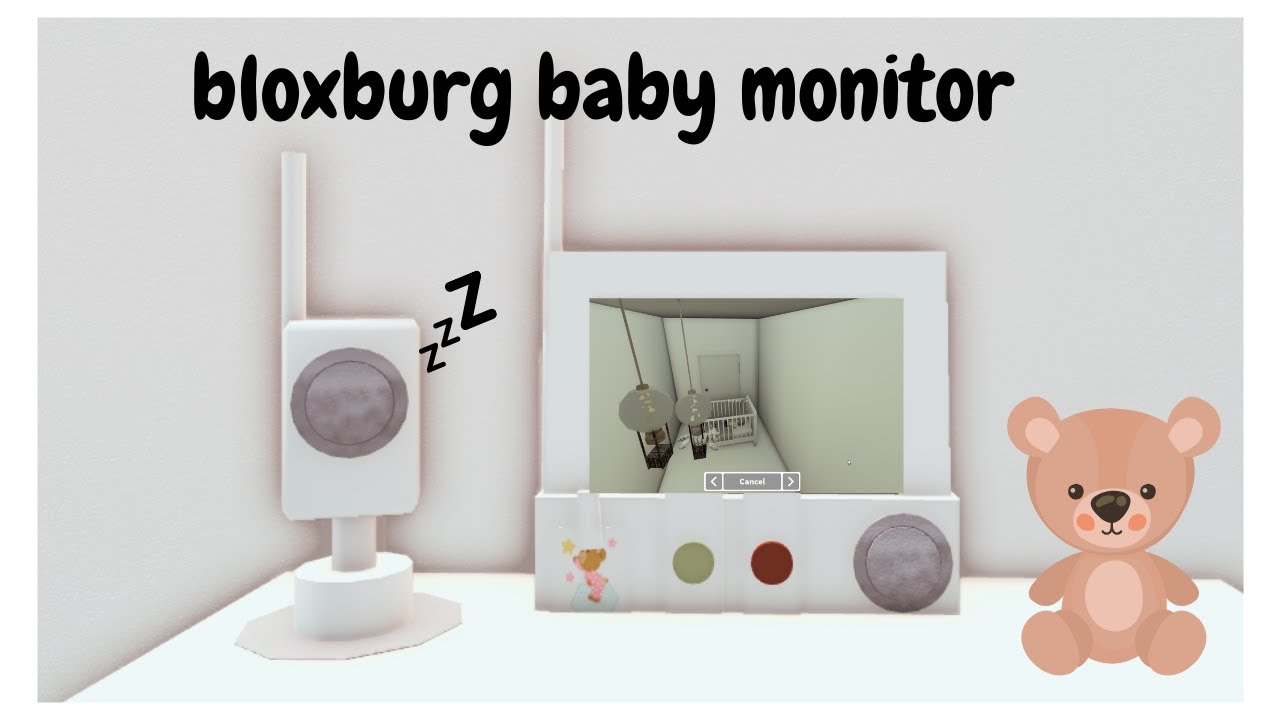 BLOXBURG BABY MONITOR BUILD HACK[ROBLOX