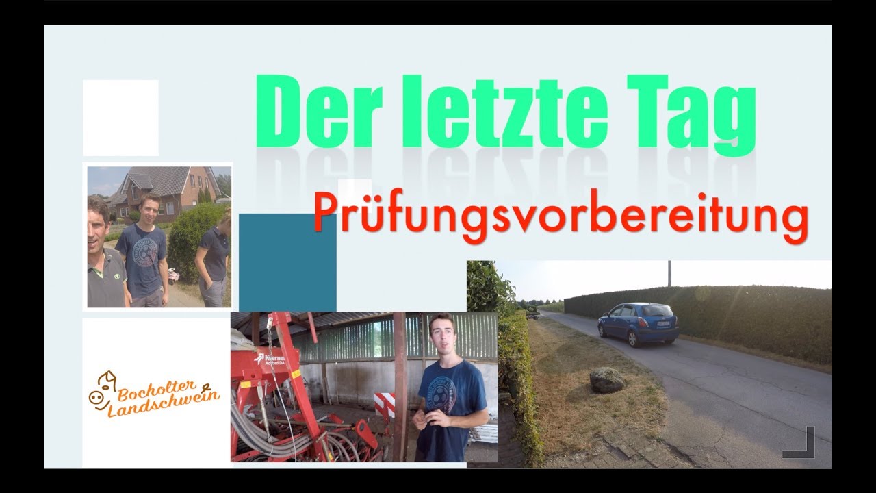 Der letzte Tag von Daniel und Antonia ,  die Prüfungsvorbereitung