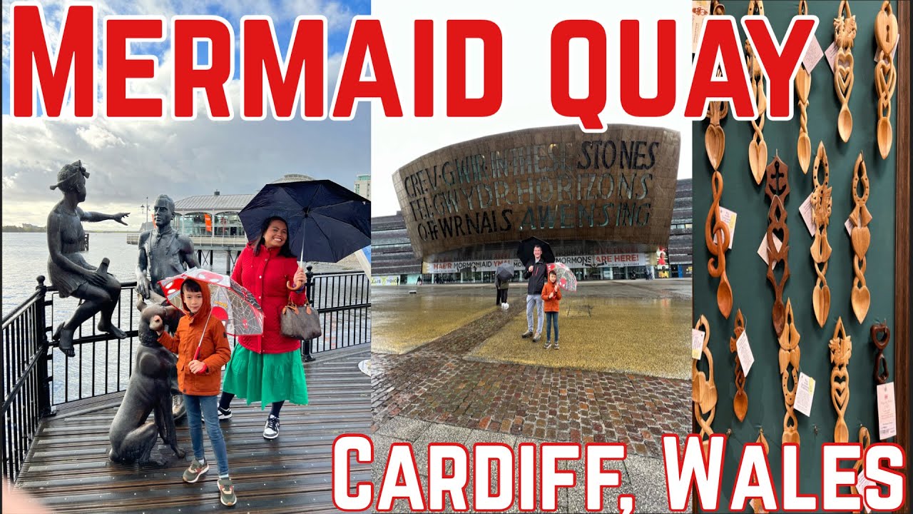 KOTA CARDIFF PART 2 ORANG WALES LAMARAN PAKE SENDOK KAYU || MERMAID QUAY CARDIFF