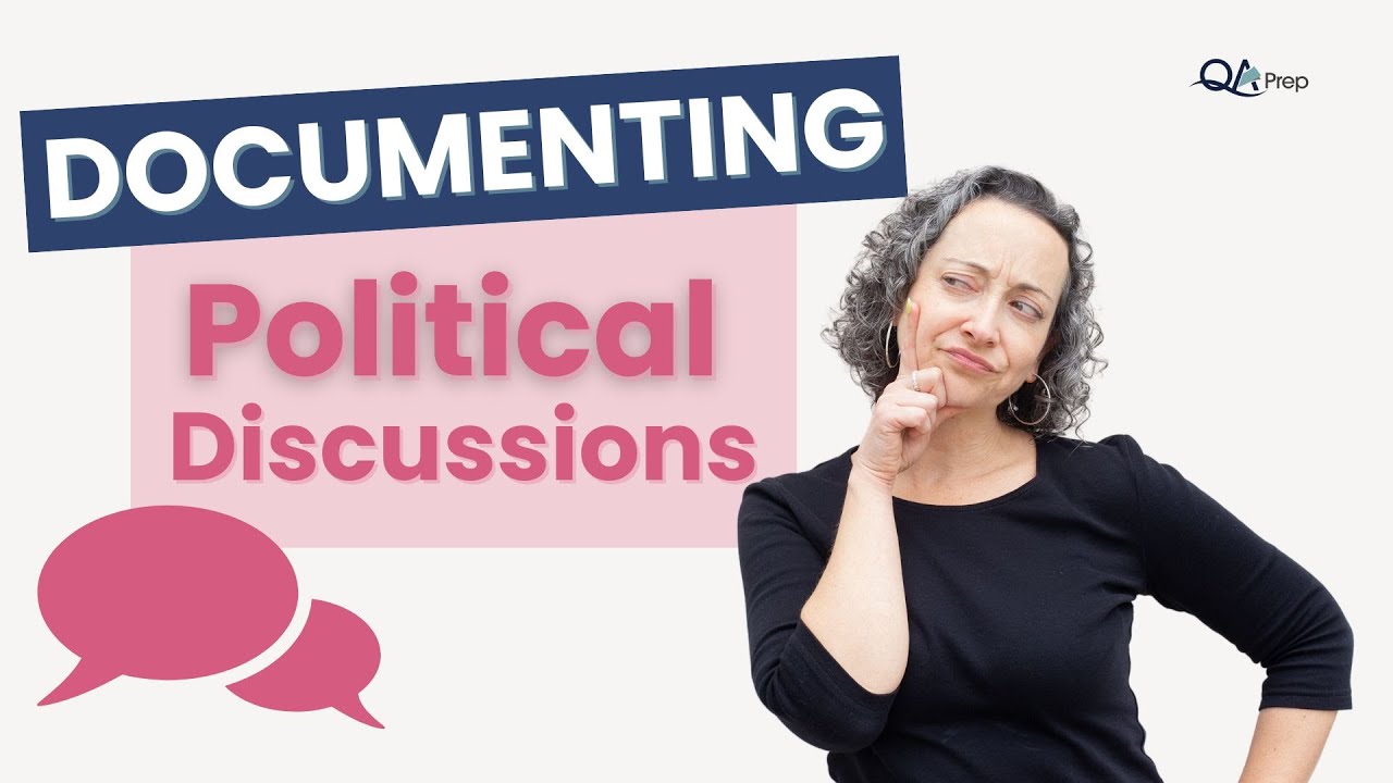 Documenting political discussions in counseling