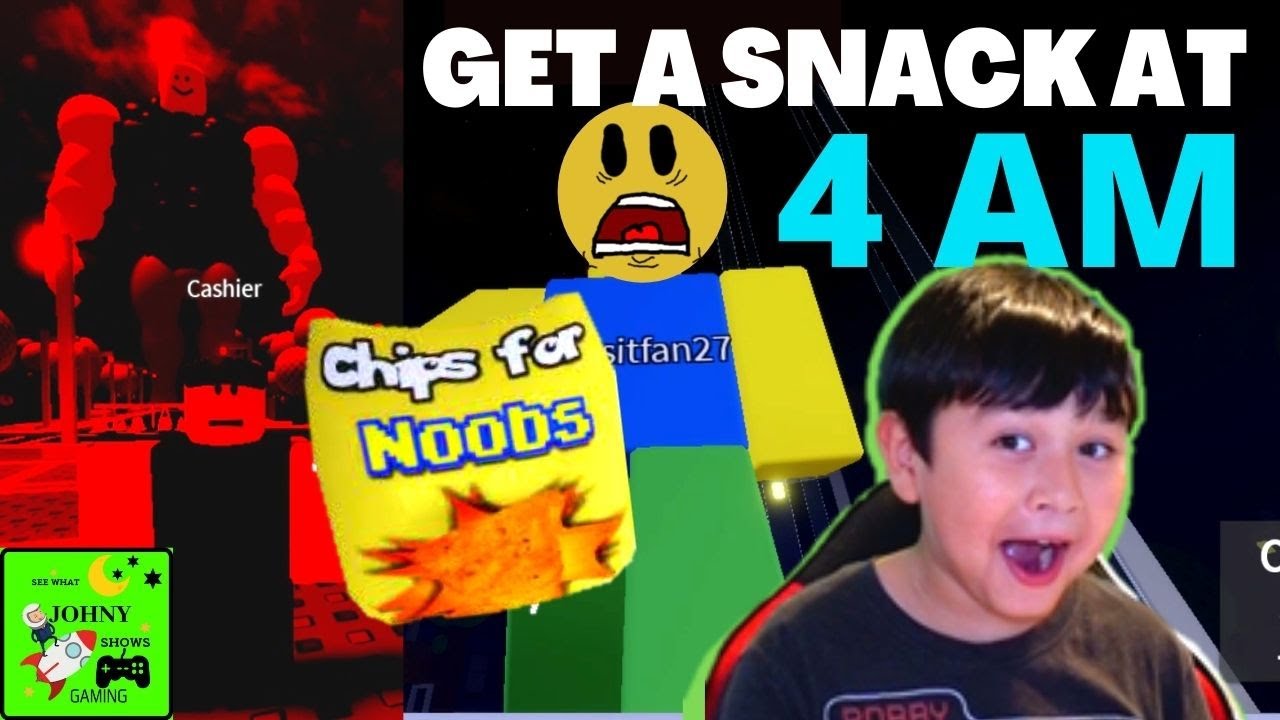 Johny Shows Roblox Get A Snack At 4 AM Trying To Get All Endings
