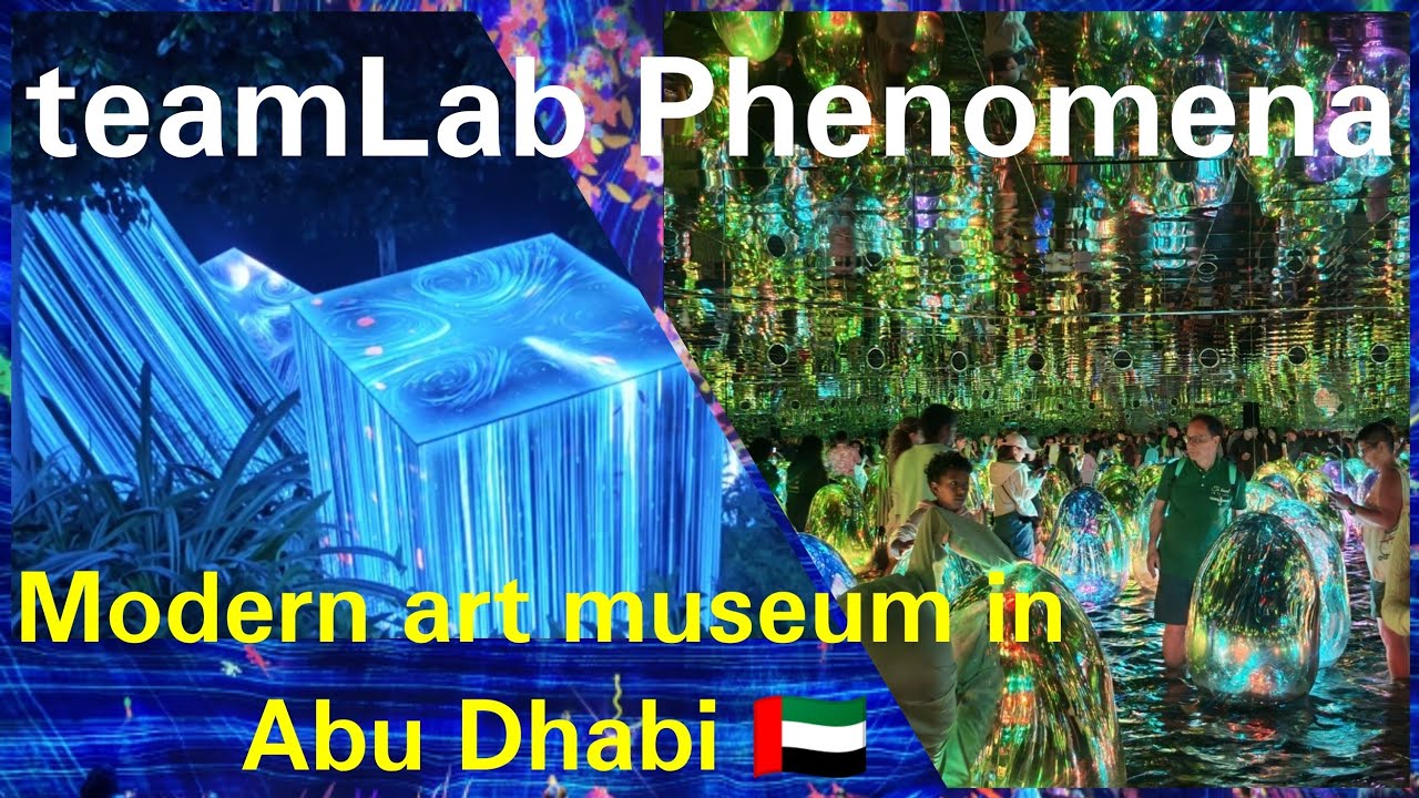 teamLab phenomena-Art Museum in Saadiyat Cultural District,Abu Dhabi 🇦🇪 #art #museum #abudhabi 