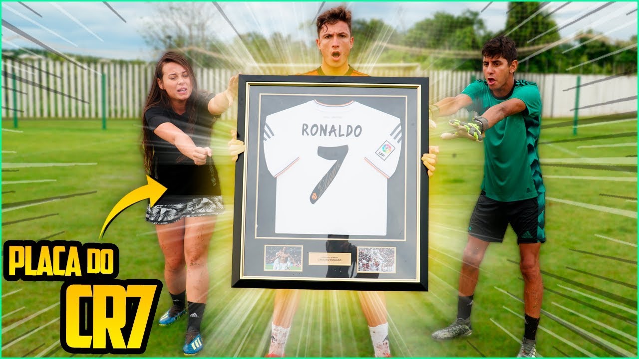 APOSTEI A MINHA CAMISA DO CRISTIANO RONALDO NO FUTEBOL E PERDI?!