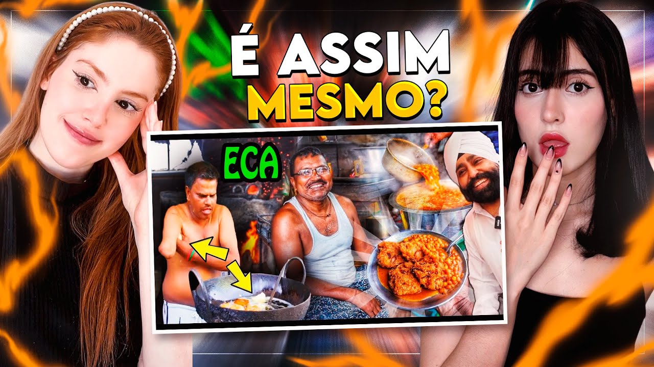 REACT | As Comidas de Rua mais Nojentas da India. Você comeria isso? | FALA DE TUDO | CR Reacts