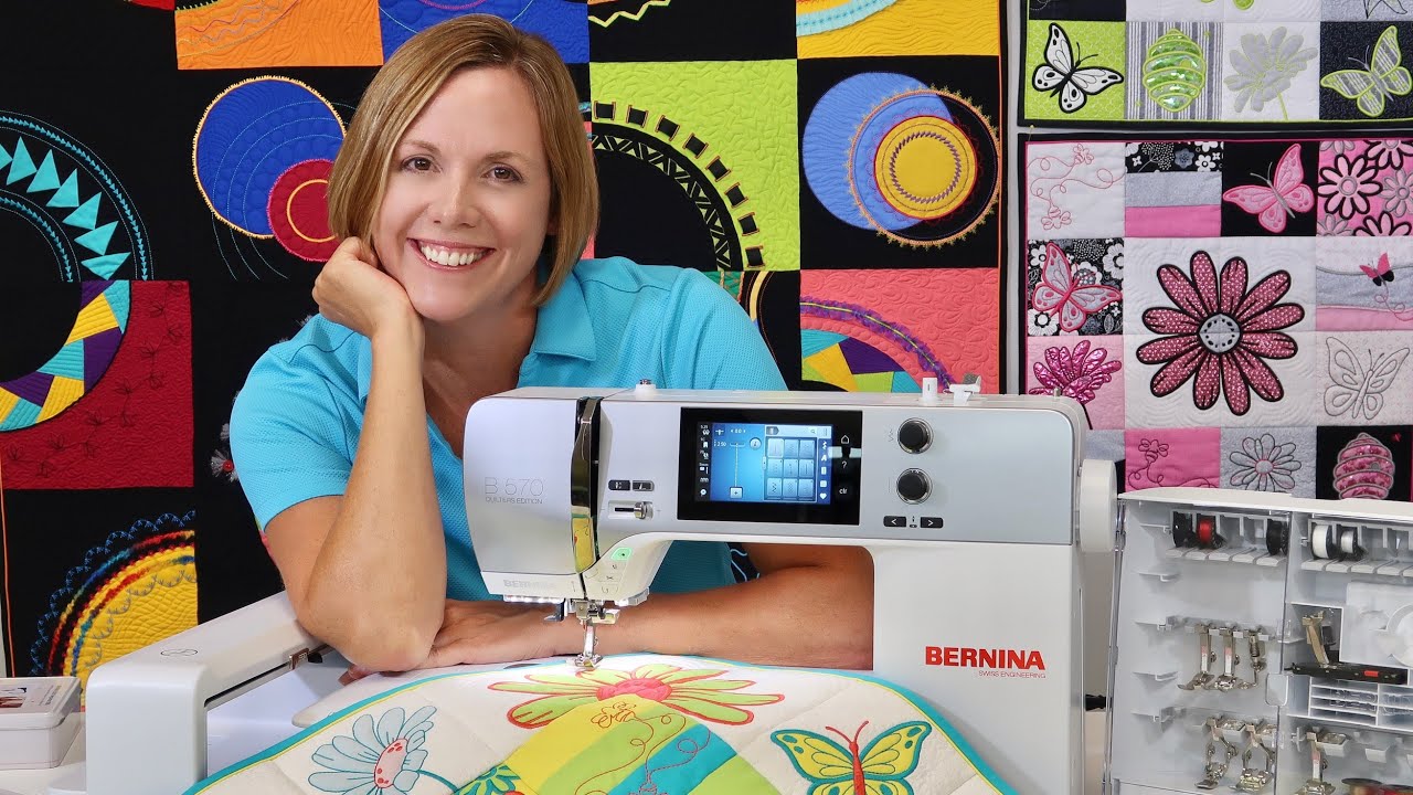 10 вещей, которые мне ОЧЕНЬ нравятся в машине BERNINA 570 Quilters Edition с функцией вышивания