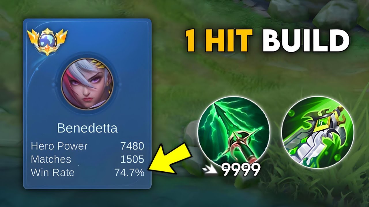 THANKYOU MOONTON FOR THIS NEW ITEM BENEDETTA 1 HIT BUILD 🔥 9999 TRUE DAMAGE!! | MOBILE LEGENDS