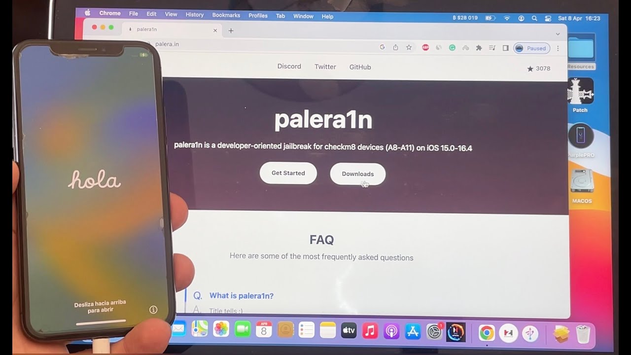 How to Jailbreak palera1n iOS 15.x-16.x for checkm8 devices Easy way