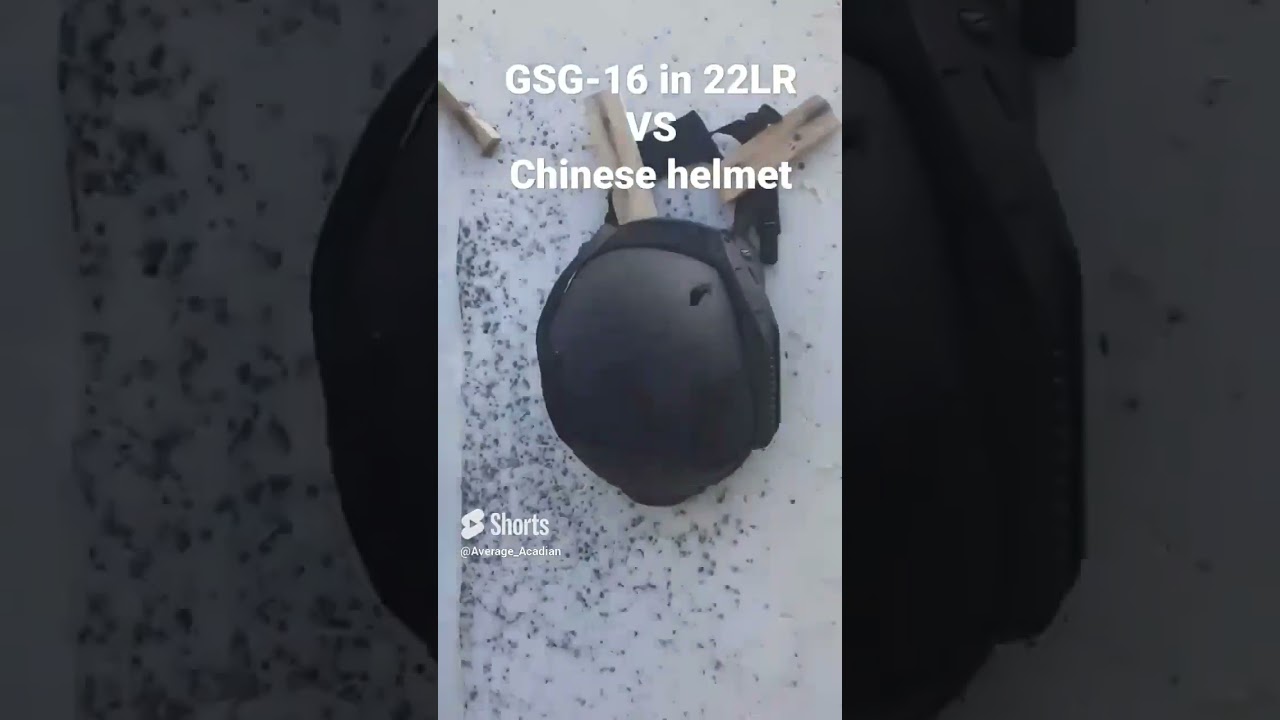 Testing the Chinese NiJ 3a combat helmet